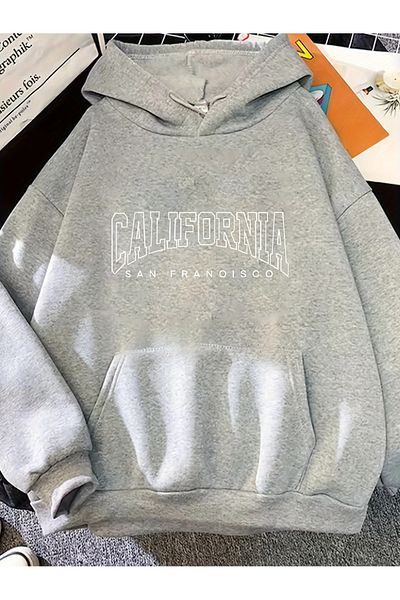 uyguntarz Unisex San Francisco Printed Oversize Sweatshirt