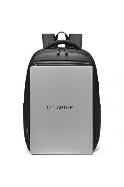 Kardett Rucsac laptop 17 inch multifunctional, impermeabil, cu port USB, orificiu casti, compartimente multi