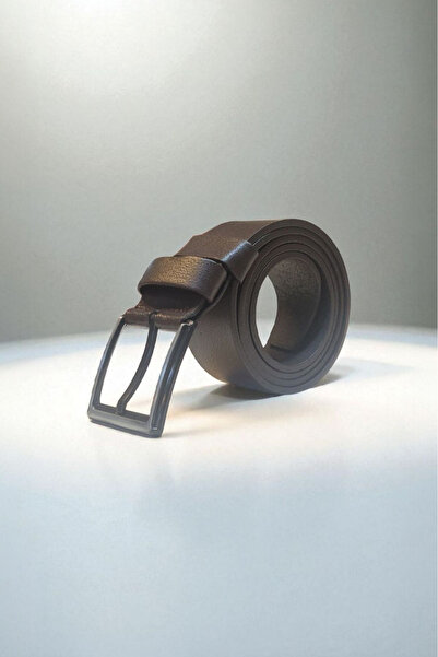 PAPATAY 2408 - 4 cm 100% Genuine Leather Brown Men's Belt