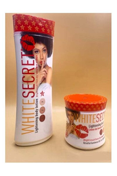 White secret كريم مع لوشن تبييض الجسم