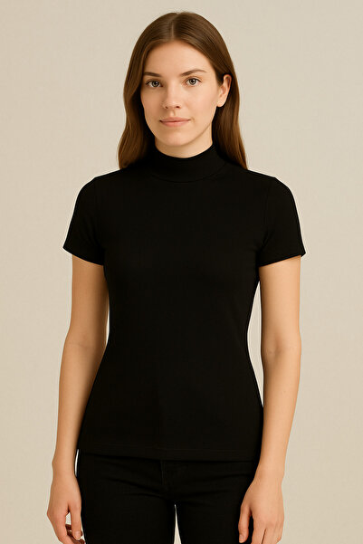 bendengiy بدلة نسائية ذات ياقة مدورة وأكمام قصيرة