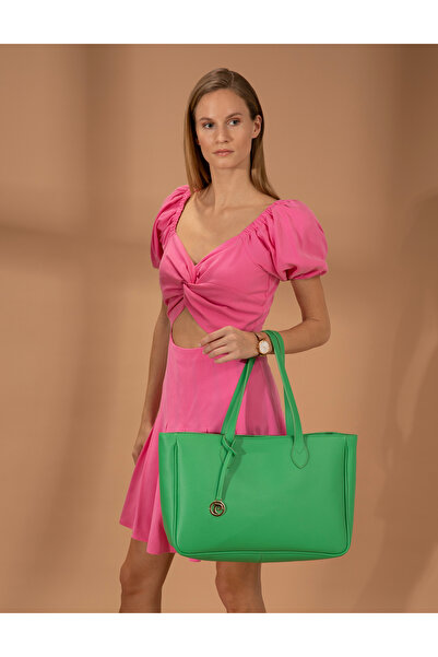 Pierre Cardin Πράσινη Τσάντα Ώμου 50276427-VR055