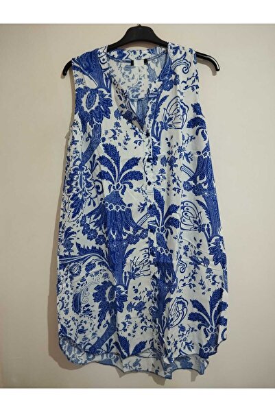 anne moda ankara 100% Cotton, Sleeveless, Full Button Stylish Dress