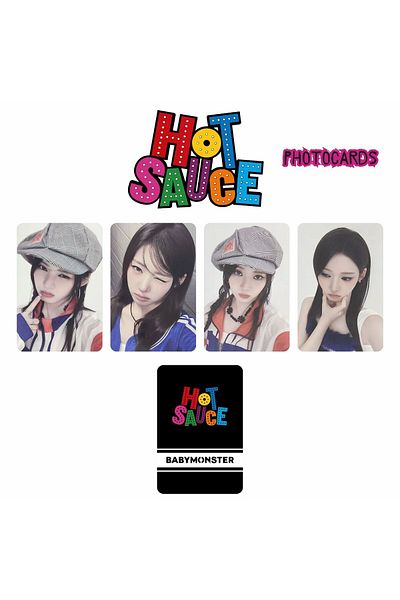 Kpop Dünyasi Σετ φωτογραφικών καρτών BABYMONSTER Rora '' Hot Sauce ''