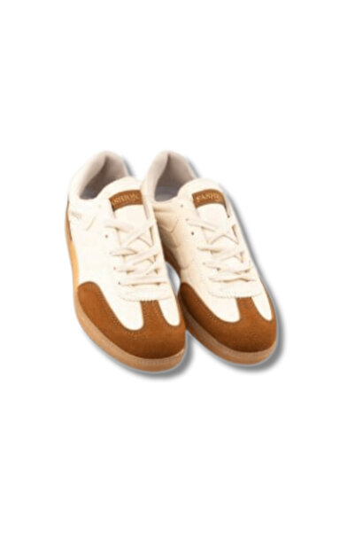 FASHION Krem Unisex Samba Spor Ayakkabı