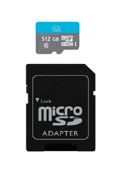 Usams 512GB High Speed Class 10 TF Card with SD Adapter