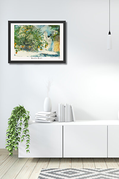 Winslow Homer | Çerçeveli MDF Sanat Tablosu | Modern Ev Ofis Dekorasyonu |