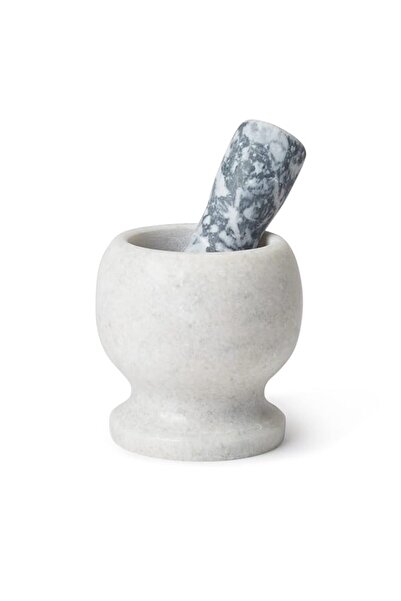 Generic هاون رخامي صغير متعدد الألوان من راج، 14 سم، CMMSS1 - مع دليل، مطحنة ...