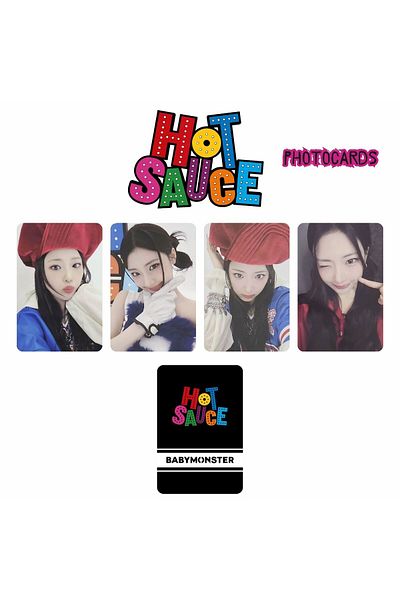 Kpop Dünyasi Σετ φωτογραφικών καρτών BABYMONSTER Ruka '' Hot Sauce ''
