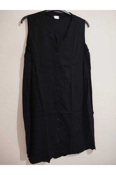 anne moda ankara 100% Cotton, Sleeveless, Full Button Stylish Dress