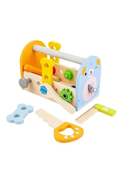 Toy Set de scule din lemn și accesorii pentru atelier de tâmplărie pentru copii