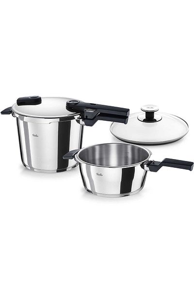 Fissler Vitaquick Glossy Pressure Cooker 6.0L+3.5