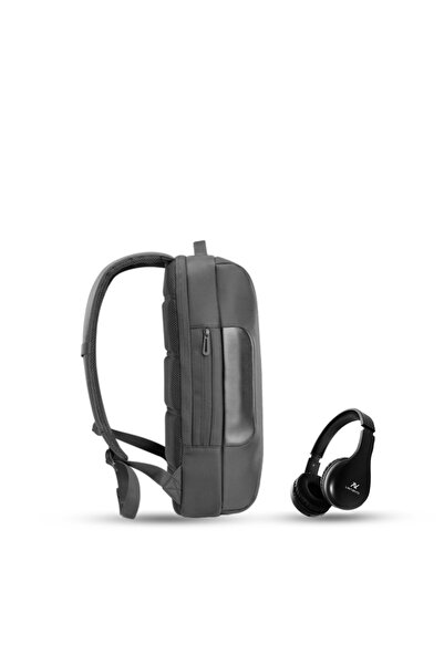 L`avvento L’avvento Laptop Backpack Fits up to 15.6”, With L'avvento Bluetooth Headphone Black