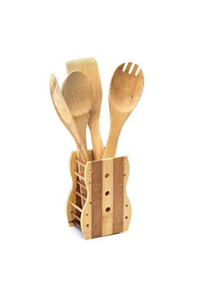 Generic Royalford 4 Pieces Pure Bamboo Wooden Solid Turner, Spatula, Slotted ...