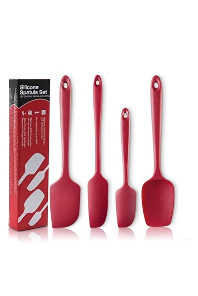 Generic MeeTop Silicone Spatula Set Heat Resistant 500°F Rubber Spatula Non-S...