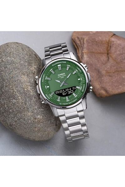 Casio Stainless Steel Band Analog Digital