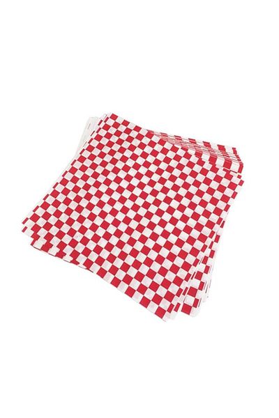 Generic Yardwe 200pcs Sandwich Wrap Paper Food Wrapping Resistant Red Sandwich Liner Wax Paper Wrap for Res