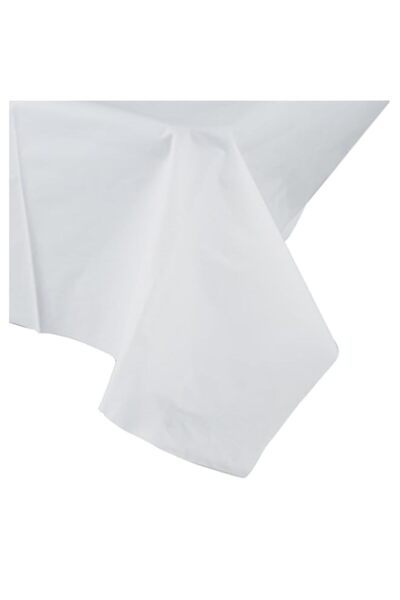 Generic Perfectware Plastic Table Cover (Pack of 2, White, 54in x 108in)
