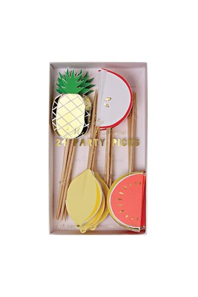 Generic Meri Meri 45-2042 Fruit Party Picks Novelty