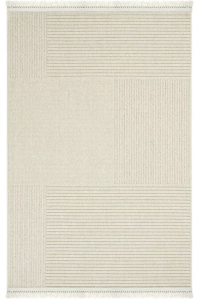 SEYRAN Halı Loopy 622 Krem Bukle Jüt Karel Halı