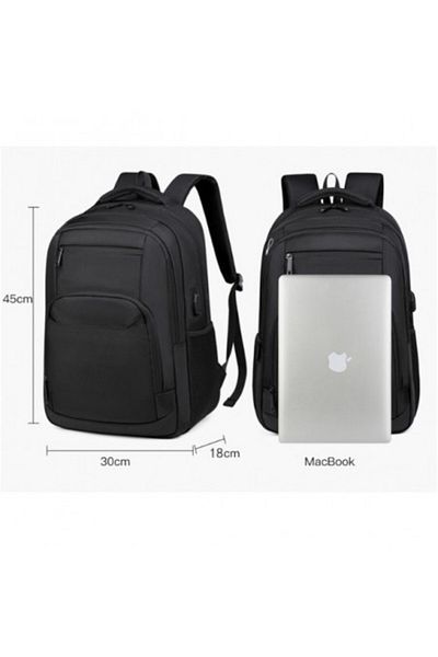 Kardett Multifunctional 17 inch laptop backpack, waterproof, with USB port, headphone hole, multi compartments