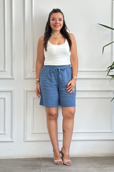 Yağmur Butik شورت موسلين سيتي بوي