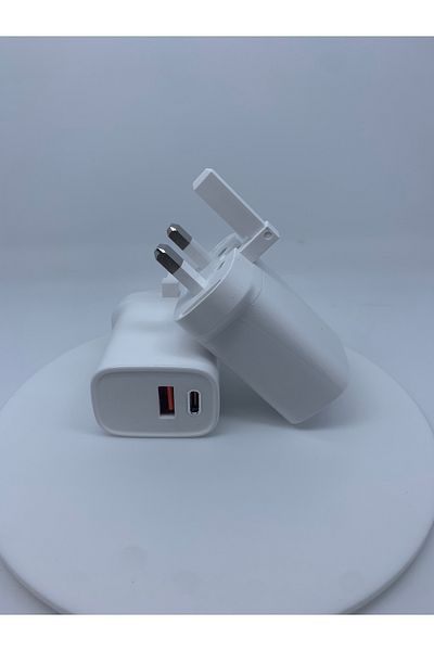 TREN 20W Fast Wall Charger with 2 USB Ports and BD - Ultra-fast charging and a compact design compatible with your devices with a warranty