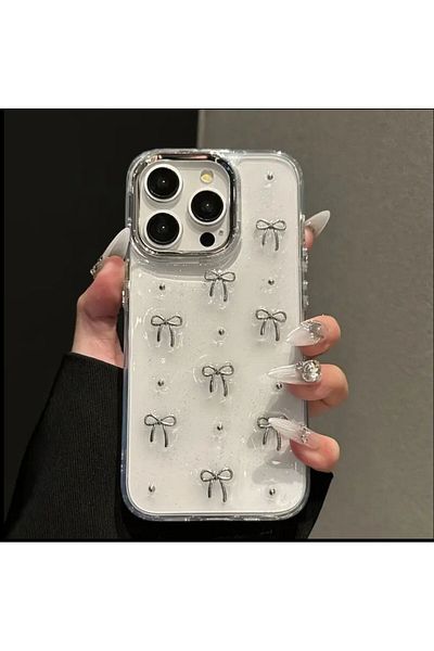CASABLANCA iPhone 13 Pro Compatible Bow Figure Phone Case Cover