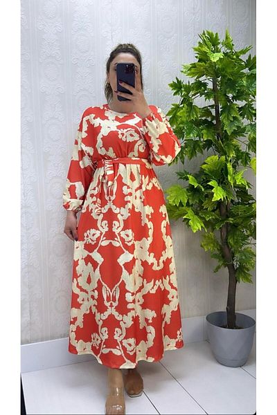 YILMAZBARMAZ Women's Paint Pattern Dress
