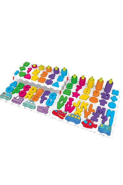 Toy 2-in-1 Cognitive Board for Children – Shapes and Numbers Educational Game, 177 pcs, Age 3+