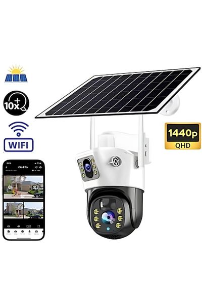 OEM Dual Wifi Surveillance Camera, 4MP, Advanced Solar Charging Technology