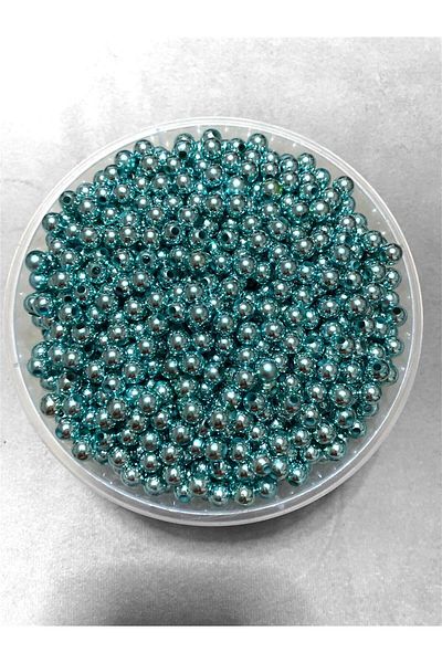 312 KONSEPT 200 Pieces 8 mm Metallic Green Colored Pearls
