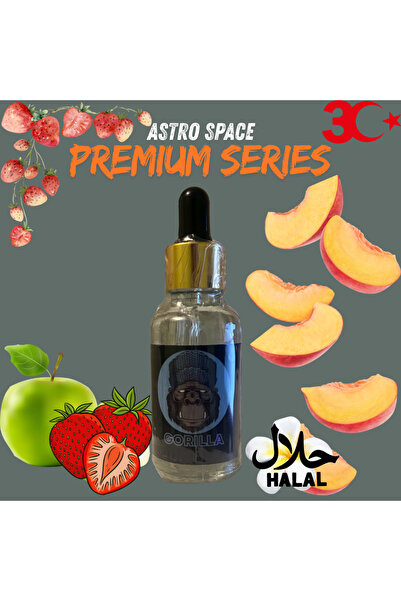 GORİL WEAR Likit Premıum Series Elma,Çilek,Şeftali Aromalı Hazır Gıda Aroması...