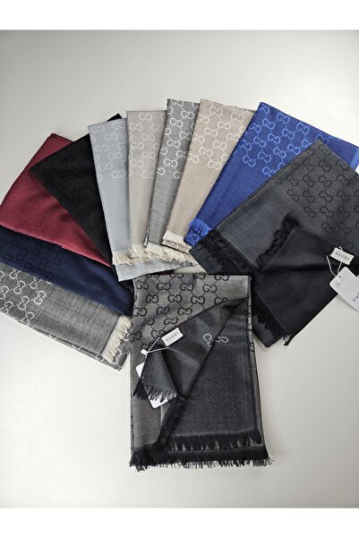 Webinay Home Pamuk Yün Şal G Desen İthal Yazlık İnce Kumaş Şal Scarf Hijab Çift Taraflı