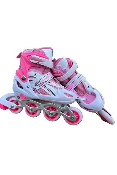Asya Oyuncak Silicone Wheel Adjustable Children's Skates with Carry Bag Size 34-37