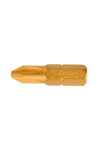 FELO Set of 10 Felo bits, TiN Plus series, Philips profile, C6.3, PH1, 25mm