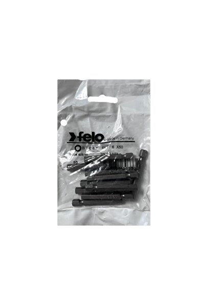 FELO Set 10 biti Felo, seria Industrial profil HEX, E6.3, HX6.0, 50mm
