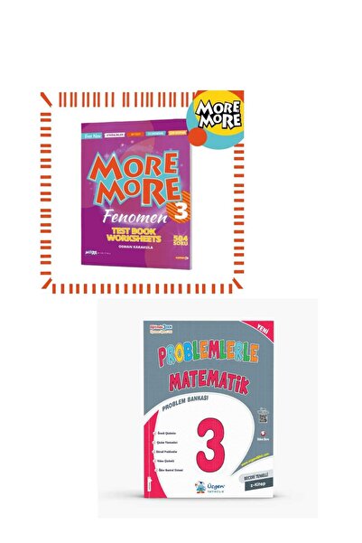 Fenomen Yayıncılık MORE&MORE 3.SINIF TESTBOOK + ÜÇGEN YAYINLARI 3.SINIF PROBL...