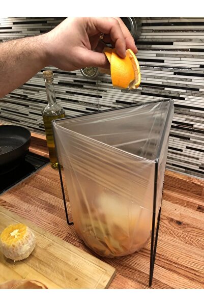 Bürke Folding Trash Can Suitable for Every Bag Kitchen Bathroom Countertop Ga...