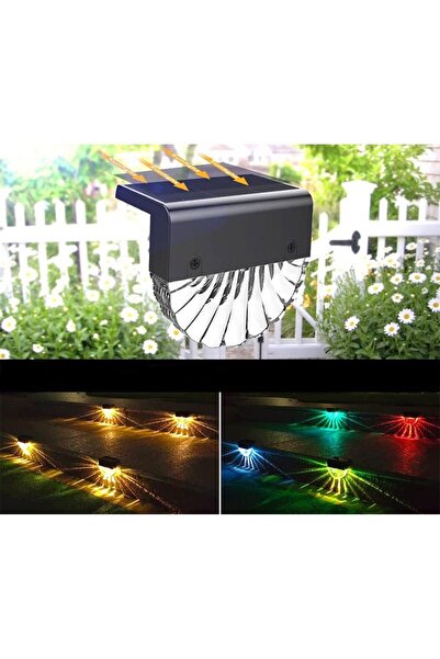 Rovo Set of 2 solar LED lamps CD916, 2 modes, warm white light, multicolor