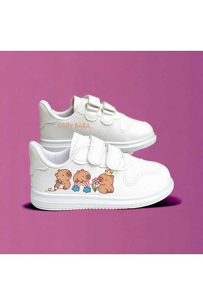 ECCAdesing Capy Capy Animal Printed Unisex Kids Sports Shoes and Sneakers