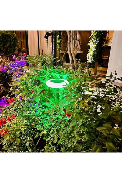 OEM Set 2 solar lamps for outdoor Lagos, RGB, with remote control, solar panel 2V/200mA, battery 3.2V/60