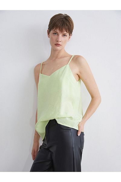LC Waikiki Quality Parts from Celebi Store |   Sari V Neck Modal Blend Strap Blouse