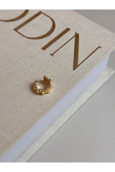 LEROSY CO Gold Color Convex Patterned Steel Cartilage Earrings – No Hole and Adjustable Women's Jewelry |   Lerosy Co.