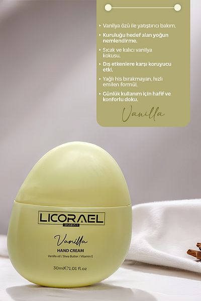 Licorael Dubai Hand Cream Hand Cream with E-Vitamin (Vanilla)