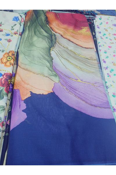 REYHAN Cenk Ve Rayhan 100% Cotton Patterned, Printed Seamless Writing, Cheesecloth Yemeni, Scarf, Scarf 100X100 cm