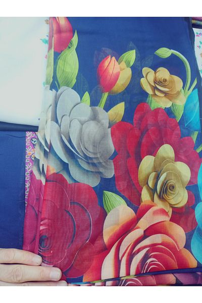 REYHAN Cenk Ve Rayhan 100% Cotton Patterned, Printed Seamless Writing, Cheesecloth Yemeni, Scarf, Scarf 100X100 cm