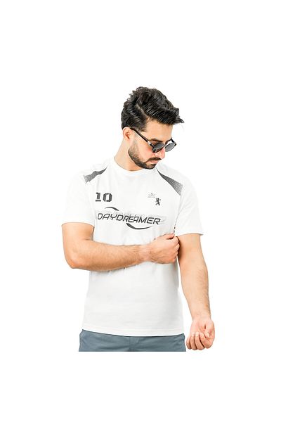 Giordano Men's Slim Fit Print Tee - Cotton Jersey, Crew Neck, Short Sleeve