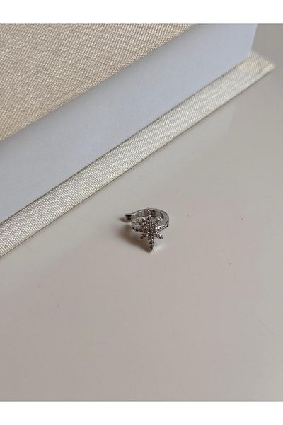 LEROSY CO Silver Color Star Figured Zircon Stone Steel Cartilage Earrings – Adjustable Women's Jewelry |   Lerosy Co.