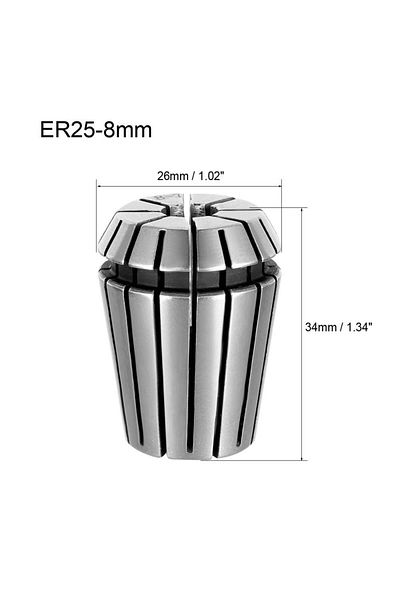 Proxxon ER25 collet, 8.0 mm clamping